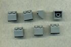 Lego-- 3039 -- Dachstein -- Schrägstein -- 2 x 2   45° - Grau/DKStone  - 7 Stück