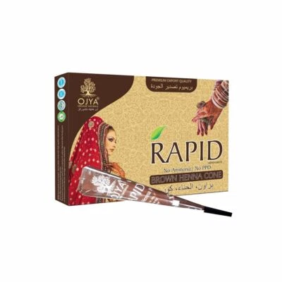 GOLECHA 6x Henna Tattoo Natural Paste Kegel Braun No Mix No PPD 150g