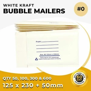 Bubble Mailer 0 145x230mm Padded Bag Envelope Printed 50 100 300 600 | AU STOCK - Picture 1 of 1