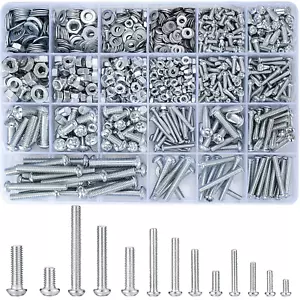 1080 Pcs Screws Bolts and Nuts Assortment Kit, Metric Machine Screws and Nuts an - Picture 1 of 11