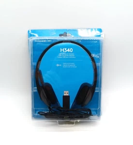 Logitech H340 Kopfhörer mit Mikrofon, Stereo-Headset, Verstellbares Mikrofon - Bild 1 von 2