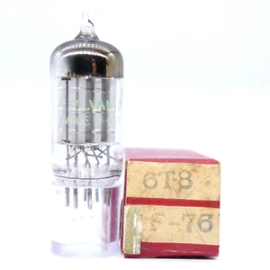 One SYLVANIA 6T8 6T8A tubo diodo triplo NOS nuovo con scatola triodo forte e diodi bilanciati - Foto 1 di 2