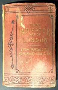 1910 INDICATOR TAPE MAP OF LONDON ENGLAND by C. SMITH & SON COMPLETE DIRECTORY - Picture 1 of 8