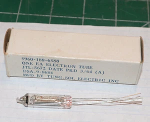 Tubo de electrones TUNG SOL JTL-5672 - Nuevo stock antiguo - Imagen 1 de 3