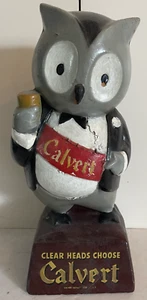 RARE! Vintage 1940-50s Lord Calvert whickey owl bar display composition! - Picture 1 of 9