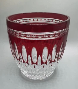 WATERFORD CLARENDON RUBY RED ICE BUCKET - Picture 1 of 6
