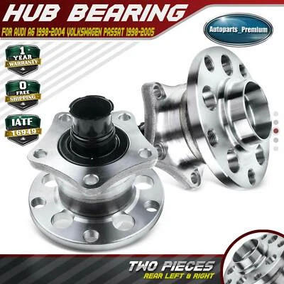 2x Conjunto de cojinete de cubo de rueda trasera para Audi A6 1998-2004 Volkswagen Passat tracción delantera Foto 1 de 4