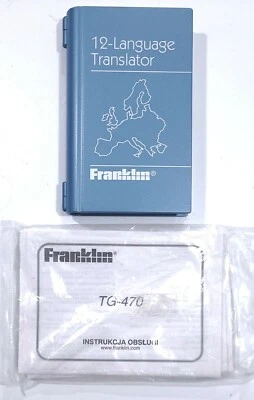 Franklin TG-470 12 Language European Translator Currency Metric Converter  - Image 1 of 3