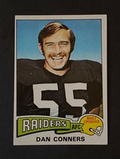 1975 Topps DAN CONNERS  #52 Oakland Raiders  Miami Hurricanes