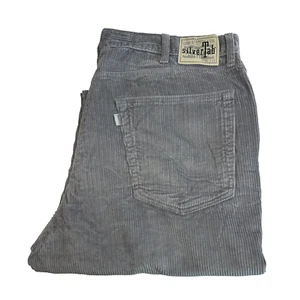 Levis Silver Tab Corduroy Chino Pants Men's W38 L32 Grey Loose Straight Trousers - Picture 1 of 14