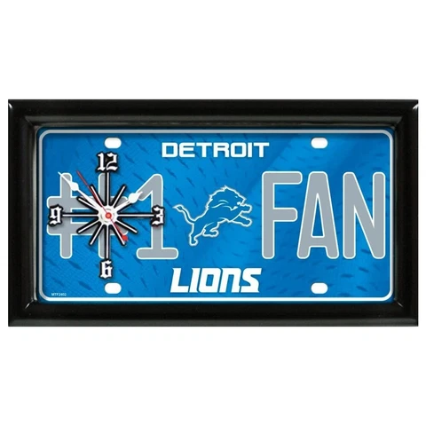 NFL Clock - Detroit Lions Cover