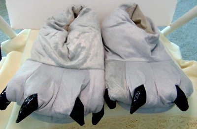 Unisex Adulto Animal Cubierta Completa Zapatillas Garra Pata Peluche Divertido Sin Cordones Foto 1 de 4