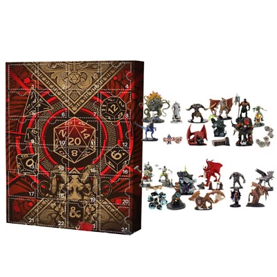 DND Advent Calendar 2024 Dungeons & Dragons Random Polyhedral Dice Gift  Xmas - Image 1 of 4