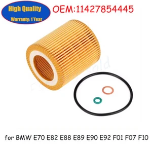 New Oil Filter Kit For BMW E70 E82 E88 E89 E90 E92 F01 F07 F10 11427854445 - Picture 1 of 1