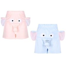 Womens Shorts Velvet Pajama Bottoms Animal Sleepwear Big Nose Ears Elephant 3D