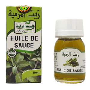 Huile de Sauge 100% Pure & Naturelle 30ml Sage Oil, Aceite de Salvia