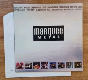 MARQUEE METAL (1991 LP) RARE ROCK/METAL COMP: Motörhead Black Sabbath Queen NM - Picture 1 of 11