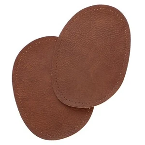 2pcs Iron-on Leather Elbow Patches DIY Repair Cloth for Jackets or Trousers - Picture 1 of 8