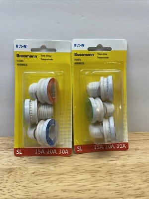 Fusibles Eaton Bussmann BP/SL-A SL 15A, 20A, 30A nuevo retraso 3A3579 (2) 3 paquetes Foto 1 de 4