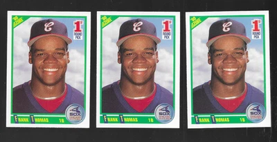 1990 SCORE #663 FRANK THOMAS ROOKIE (3 COPIES) NICE CARD - Image 1 of 2