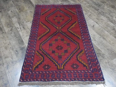 Authentic Vintage Turkish Rug,Geometric Adana Turkish Rug 2.9x4.9 Ft - Image 1 of 4
