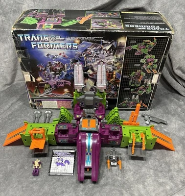 G1 Transformers Vintage 1987 Headmaster SCORPONOK 100% complete w/ box & insert - Image 1 of 4