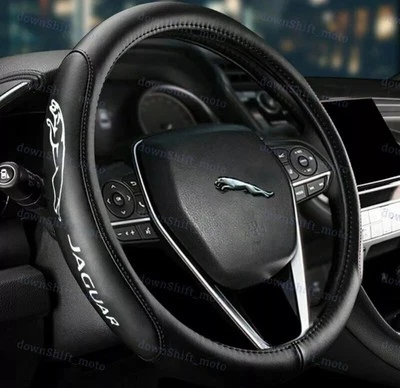 Jaguar Faux Leather Steering Wheel Cover - Image 1 of 4
