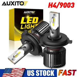 AUXITO H4 LED Headlight Bulbs Hi Low Beam 6000K Super White 50W High Power EAC - Picture 1 of 12