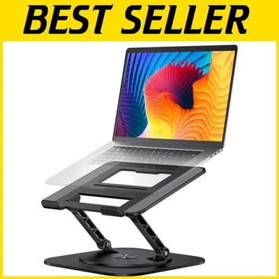 Lightweight Ergonomic Laptop Stand with Rotating Base - Fits MacBook Pro/Air - Image 1 of 4