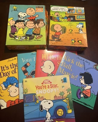 2 rompecabezas vintage de Snoopy y amigos de Golden + 5 libros!!! Foto 1 de 4