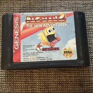 Pac-Man 2 The New Adventures Sega Genesis Authentic Cart Only Tested Video Games - Picture 1 of 4
