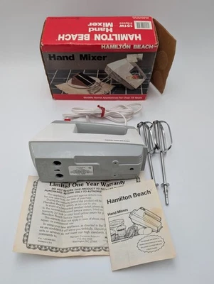 Mezcladora de mano vintage Hamilton Beach 3 velocidades modelo 151 con caja manual probada  Foto 1 de 4