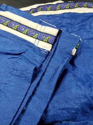 Pantalones deportivos vintage Pro Spirit azul nailon para mujer talla XL tobillo cremallera ondulada rayas Foto 1 de 4