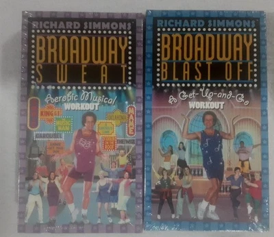 Richard Simmons Broadway Sweat & Blast Off  Musical Workout (VHS, 2000) New - Image 1 of 4