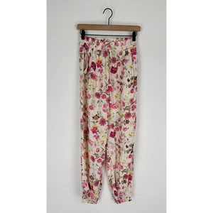 Hemant And Nandita Jogginghose Floral Metallic Damen Größe Small Rosa Gold  - Bild 1 von 11