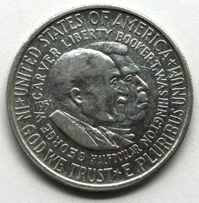 1951 Booker T. Washington Commerative Half Dollar - Image 1 of 2