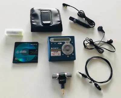 Blue Sony Portable Minidisc Recorder Player MZ-R700 Opened but not Used Unboxed - Image 1 of 4