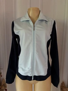 Vintage y2k Nike Trainingsjacke blau durchgehender Reißverschluss Damengröße M - Bild 1 von 8