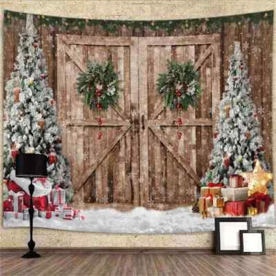 Nieve Navidad Tapiz Extra Grande Colgante de Pared Fondos Fotografía Foto 1 de 4