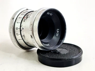 PO-51 20mm F/2.8 (RO-51) Vintage USSR Cine Lens, M27 mount for Kiev-16C-3 - Image 1 of 4