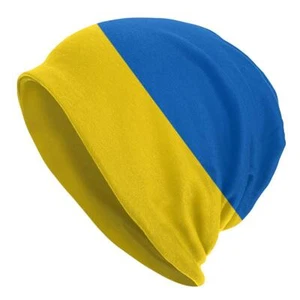 Unisex Bonnet Hats Fashion Flag of Ukraine Beanies Caps Outdoor Ski Beanies Caps - Picture 1 of 5