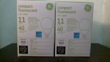 GE Compact Fluorescent Mini Globe 11w 500 Lumens Bulb Soft White 2700k 89629