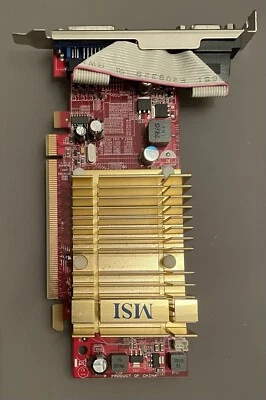 MSI ATI Radeon HD 4350 512MB PCIe Video Graphics Card R4350-MD512H VGA HDMI DVI - Image 1 of 4