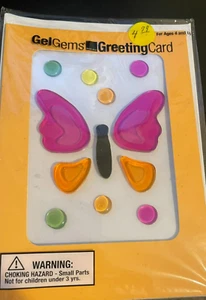 Butterfly Flutter GelGems Greeting Card - Picture 1 of 1