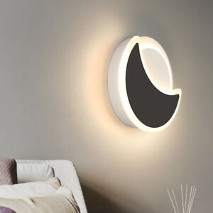 Indoor Lighting 15W LED Wall Sconce Light Fixture Moon Crescent Bedside Lamp Pub