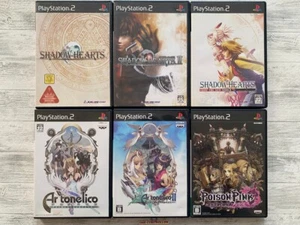 SONY PS2 Shadow Hearts 1 2 From The New World & Ar Tonelico 1 2 & Poison Pink - Picture 1 of 16