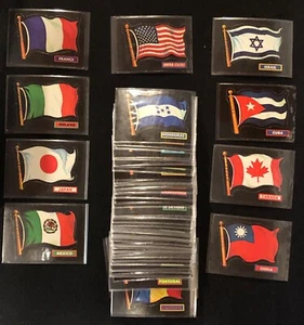 1970 Topps Flags of the World Trading Card Sticker Complete Set #1-77 - Picture 1 of 9