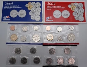 2004 - P&D Uncirculated US Mint Coin Set in OGP - Picture 1 of 4
