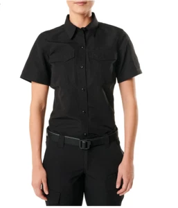 5.11 Tactical Shirt Damen Fast-Tac Kurzarm Rip Stop 61314 Neu mit Etikett Small schwarz - Bild 1 von 1