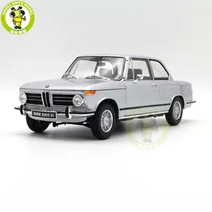 1/18 KYOSHO BMW 2002 tii Silver Diecast Model Car Gifts For Boyfriend Father - Picture 1 of 12